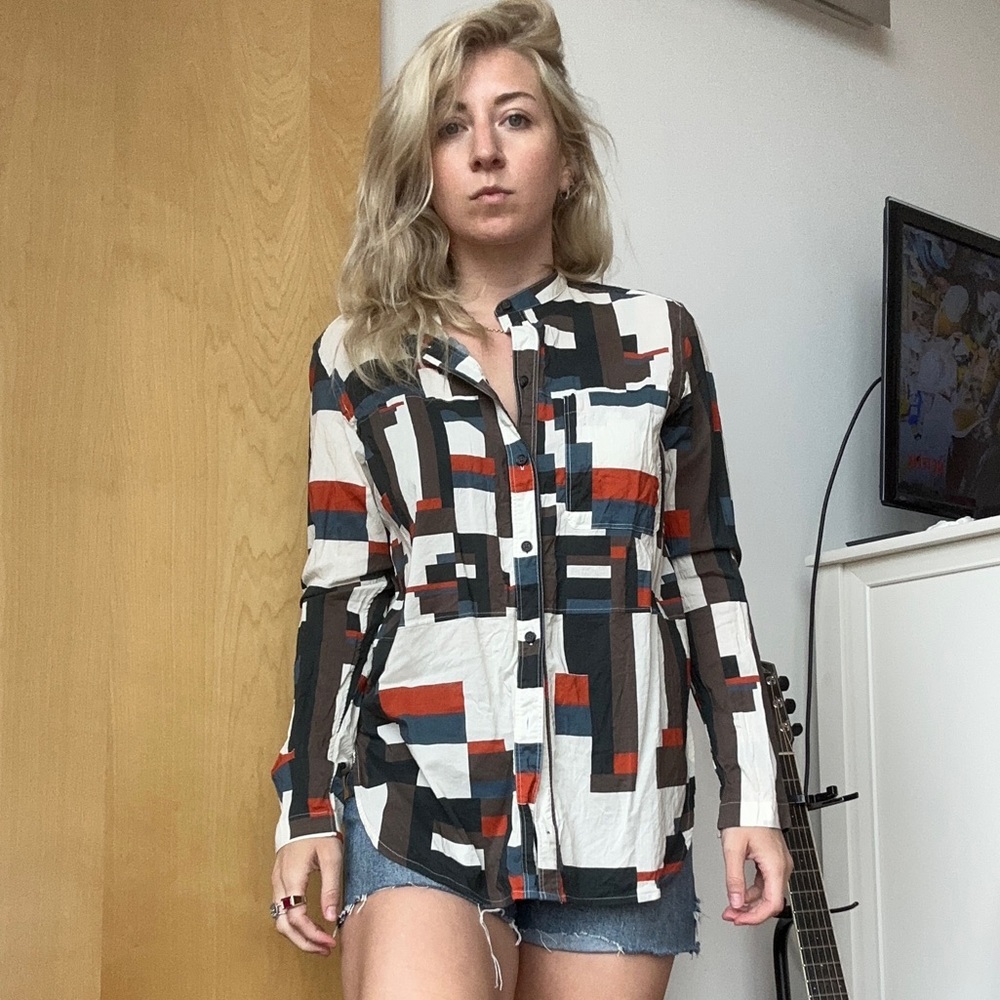 Billy reid Geometric blouse